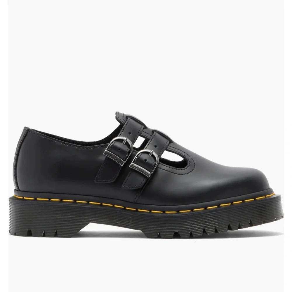 Dr. Martens 8065 II Mary Jane Black Leather Shoes 9 NWT - Picture 4 of 12